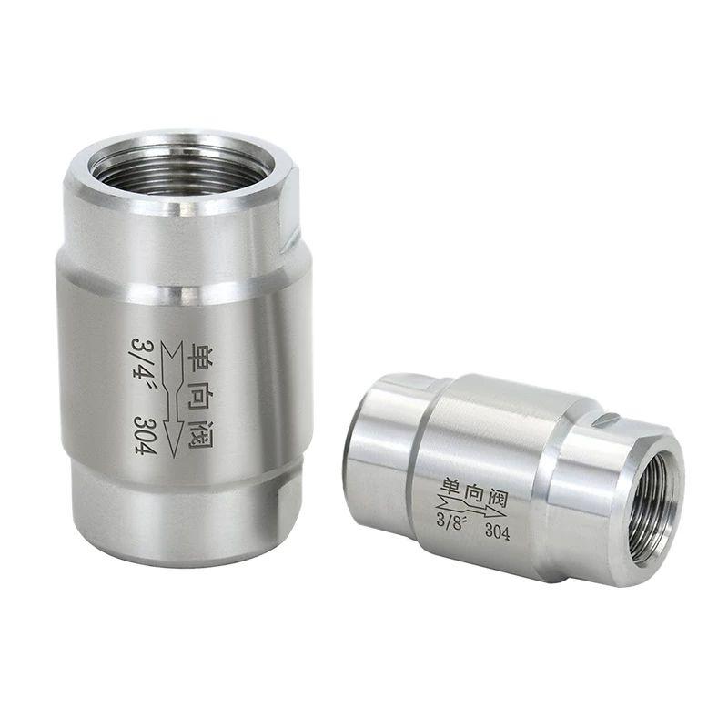 1/8" 1/4" 3/8" 1/2" 3/4" 1" BSPP Female 304 Stainless Steel High Pressure Non-return Check Valves Water Oil One-way Valve