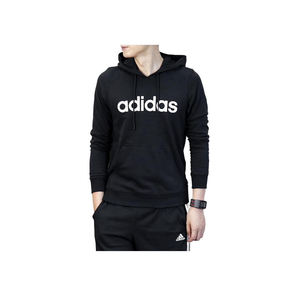 Adidas Sports Hooded Casual Comfortable Knit Pullover American Sweatshirt Men Sweatshirt Black CW2471