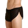 Sous-vêtements Sexy pour Homme en Maille Respirante Caleçons Shorts en Maille pour Homme Transparents avec Grande Fente