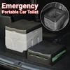 Car Toilet Bucket Portable Outdoor Folding Toilet Strong Bearing Capacity Reusable Trash Can for Camping Hiking Trips Beach