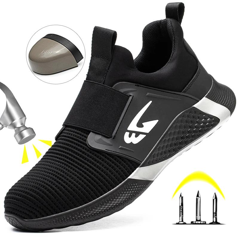 Nuove Scarpe Antinfortunistiche Scarpe da Lavoro Uomo Scarpe con Puntale in Acciaio Scarpe Antinfortunistiche Anti-Perforazione Donna Uomo Scarpe da Lavoro Sneakers Scarpe Industriali Unisex