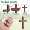 For Pocket Prayers Crafts Small Wooden Cross Mini 100Pcs For Easter Egg Filler Charms For Easter Christian Gift