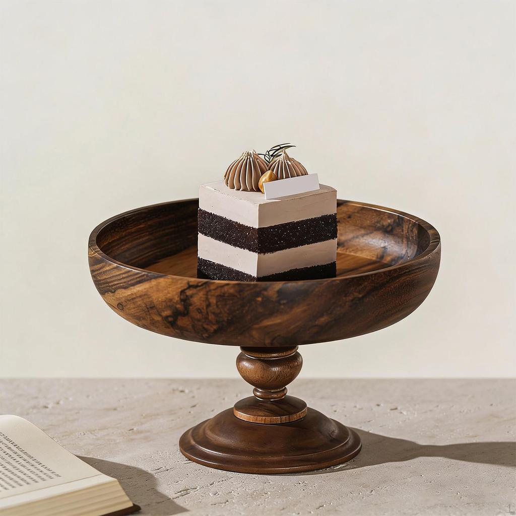Decorative Fruit Basket, Bowl with Foot, Serving Platter, Vegetable Holder for Kitchen Counter,