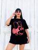 Summer Trendy Disney Minnie Mouse Graphic Tshirt Women Casual Loose Short Sleeve Tee Cotton Tops Streetwear Cartoon Y2k Clothes
