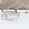Gradient Square Sunglasses Women Men Outdoor Colorful Minimalist Sun Glasses Mirror Silver Designer Brand Fashion