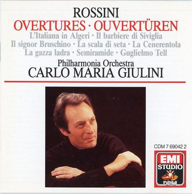 CD GIOACCHINO ROSSINI  PHILHARMONIA O  Ouvertures  Ouverturen LItaliana  CDM7690422 EMI Angel Reco 1987 UK Classique Occasion