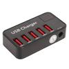 USB Charging Station 48W 5 Port Desktop USB Charger with Power Adapter USB Charging Hub for Phone