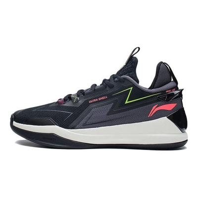 Li Ning Flash Energy 2.0 Shock Absorption Rebound Mid-Top Basketball Shoes Men Sneakers Black ABAS099-2