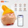 Jucărie de pluș drăguță Nunu-AI cu voce inteligentă și ochi LED, Companion interactiv gata de reîncărcare E-Pet deschide viața distractivă cu aplicația Tuya - Kaki