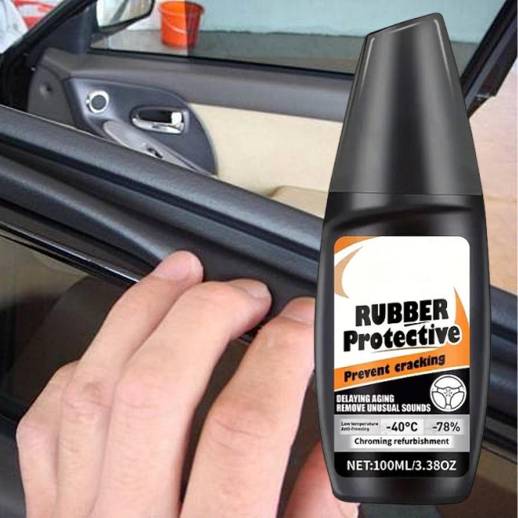 Car Rubber Strip Maintenance Agent 100ml Car Rubber Seal Restorer Automotive Sealant Strip Anti-aging Preventing Cracking Agent