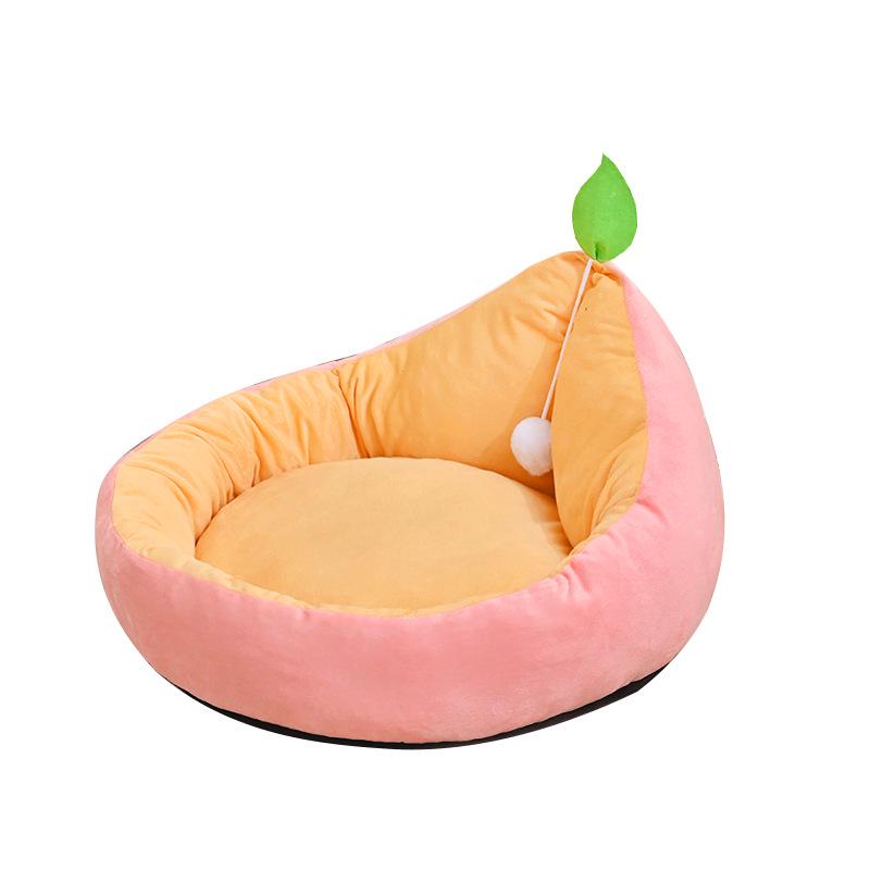 All-Season Avocado-Shaped Semi-Closed Cat & Dog Bed