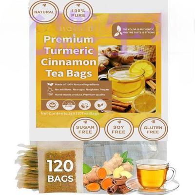 Tisane Curcuma Zenzero Cannella - 60 bustine Miscela di erbe speziate