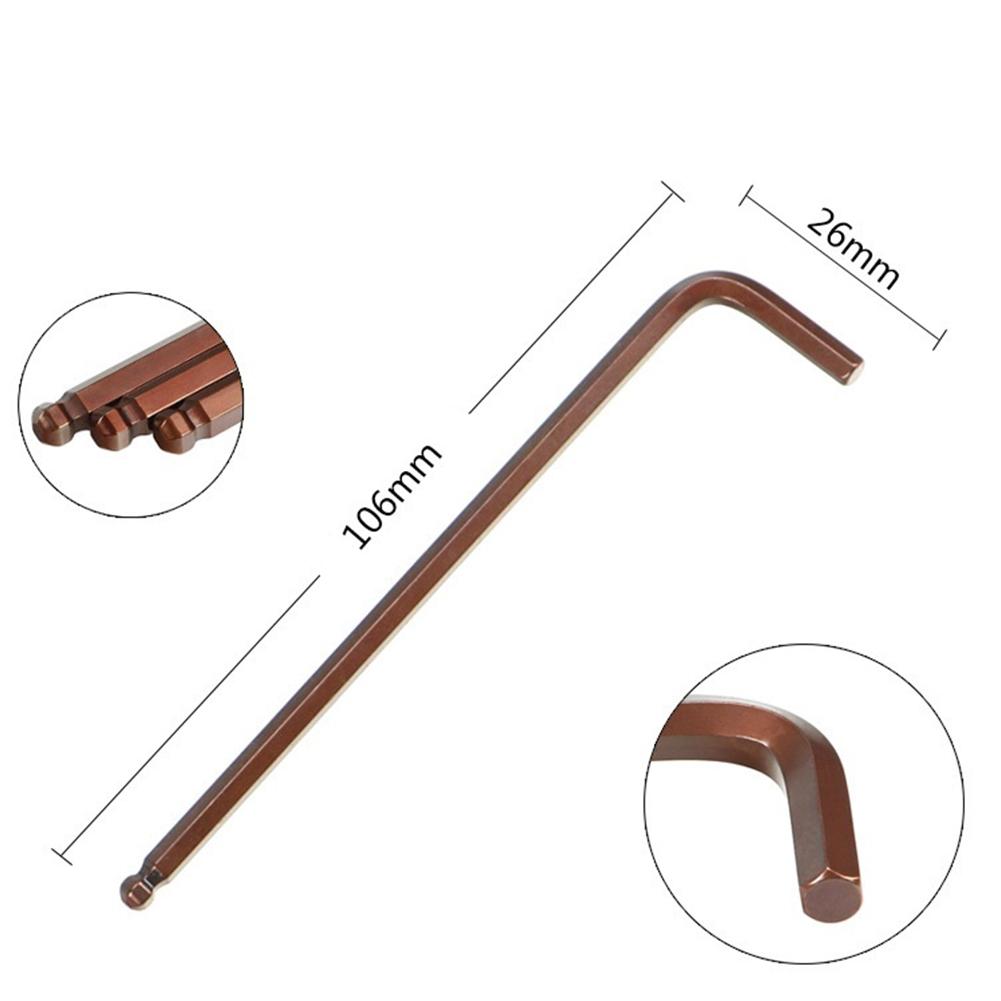 Hex Key Wrench Head Screwdriver Inner Hexagon Metal Red