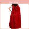 Fesselnder roter Kapuzenumhang für Damen mit elegantem Design für Cosplay-Events