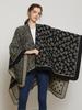 Szal Kobieta Imitacja Kaszmiru Zimowy Dwustronny Nadruk Poncho Kocyk Wrap Capa Para Mujer Femme Szale Pashima Echarpe