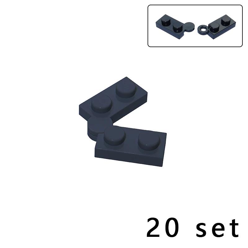 

Non-Toxic 20Set 2429 2430 19954 73983 Hinge Plate 1X4 Swivel Moc Parts Compatible Bricks Diy Assmble Building Blocks Particle Kid Toy Gift