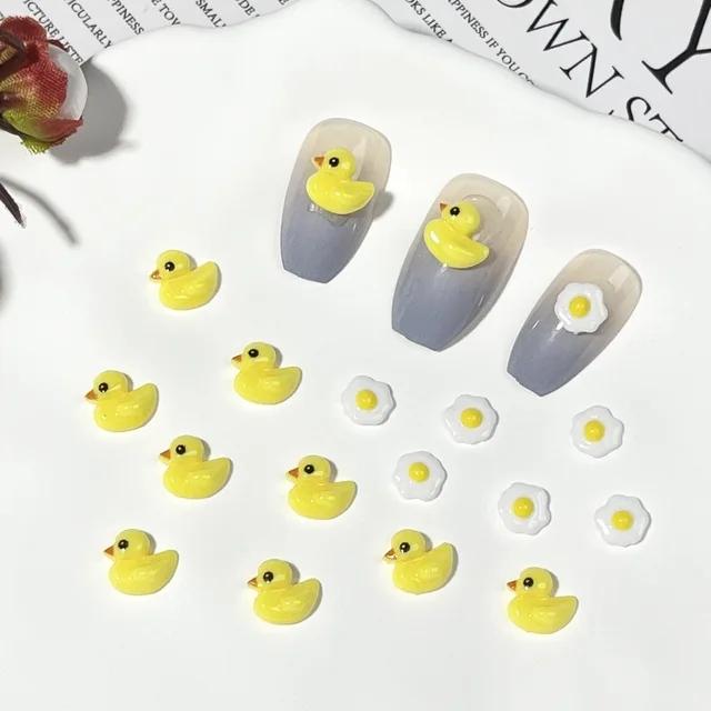 

20pcs 3D Resin Cartoon Design Nail Charms Jewelry Bulk Mixed Size Ice Cream Donuts Nail Art Decorations Parts Kawaii Accessories