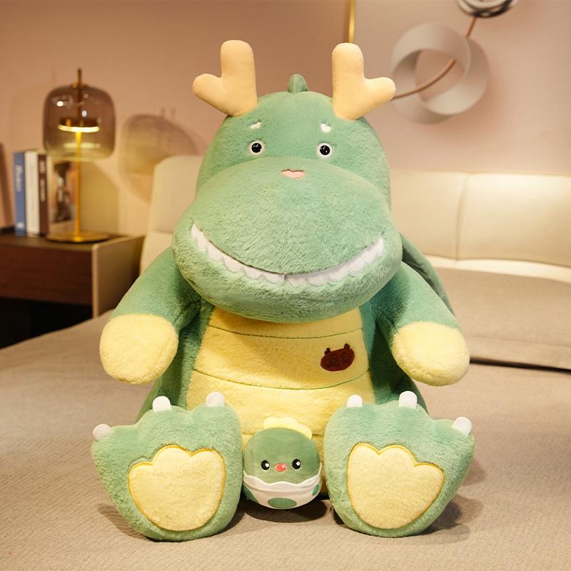 

35~55cm Red Pink Green Dinosaur Doll Plush Toy Stuffed Giant Cartoon Animal Plushie Peluche Birthday Gift Stylish Appearance Practical Daily Use 35cm зелений