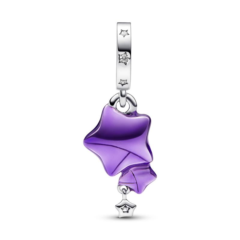 Pandora Star sterling silver pendant charm women s purple 792487C01