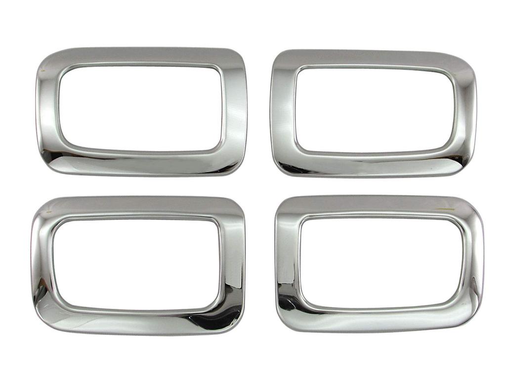 BRIGHTZ Finish Stainless Steel Inner Door Handle Set for Toyota ek Wagon Ultra-Mirror Covers, Plated, 4-Piece [INS-DHC-057] B33W/B36W (Product Number