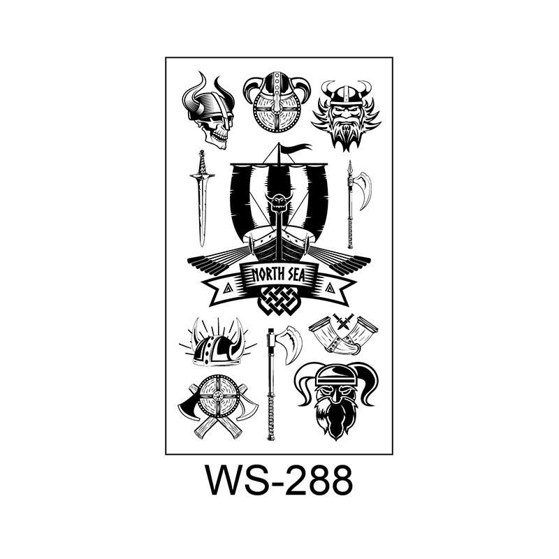 Children's Pirate Cartoon Waterproof Temporary Tattoo Stickers for Face & Arm - Fun Party Collection