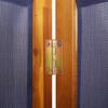 3 Piece Folding Screen In Dark Blue 210 X 180 Cm