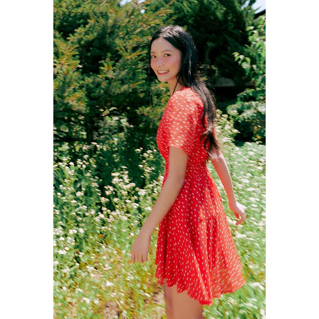 Rap Dot Print Mini Dress Aq2Wo561