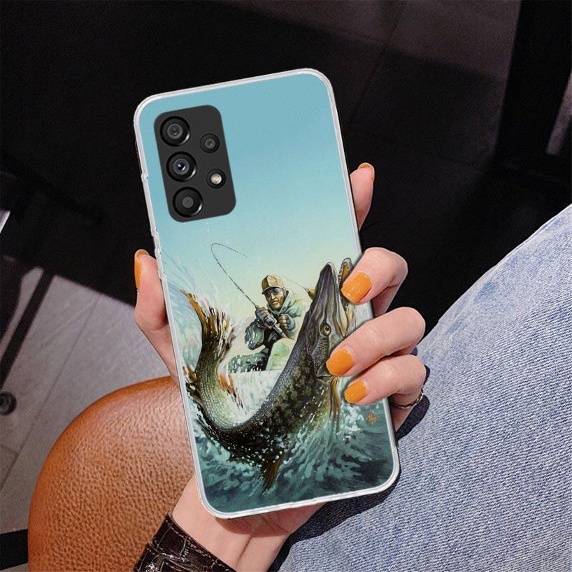 Hunting Fishing Man Phone Case For Samsung Galaxy A17 A16 A15 A14 A13 A57 A56 A55 A54 A53 A37 A36 A35 A34 A33 A26 A25 A24 A23 Ga