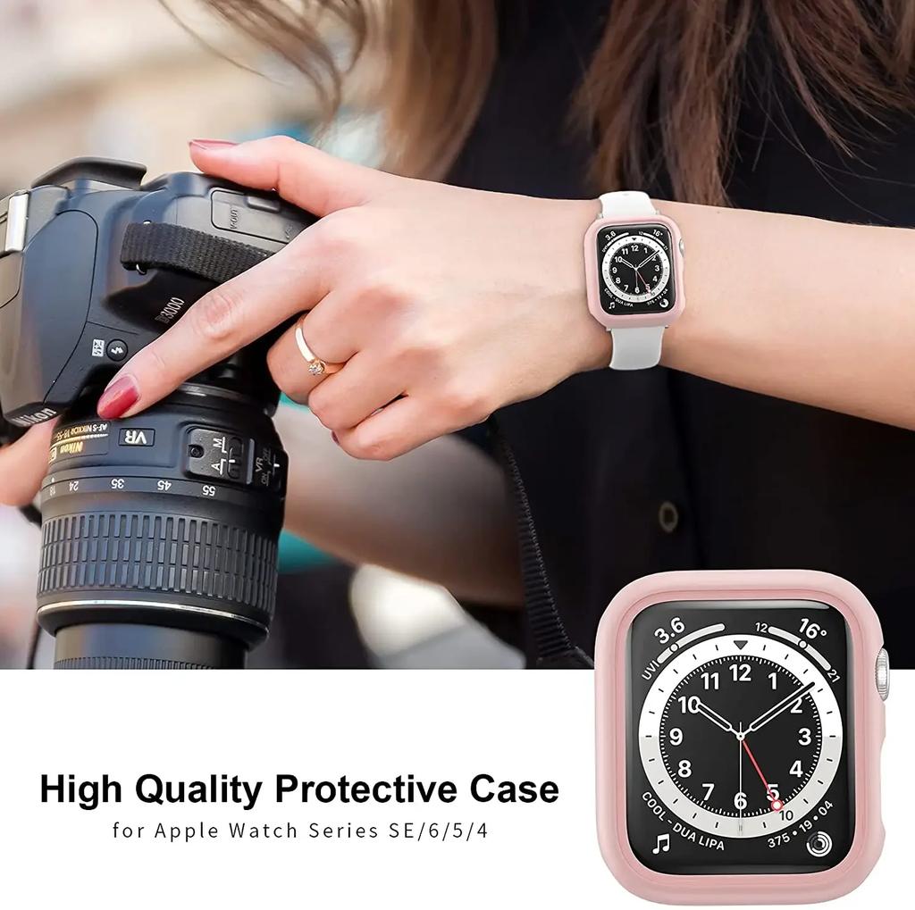 Apple Watch Kılıfı Kapağı 45mm 41mm 44mm 40mm 42mm 38mm 46 49 mm Aksesuarlar PC Koruyucu tampon iWatch Series 8 7 SE 6 5 4 3 9