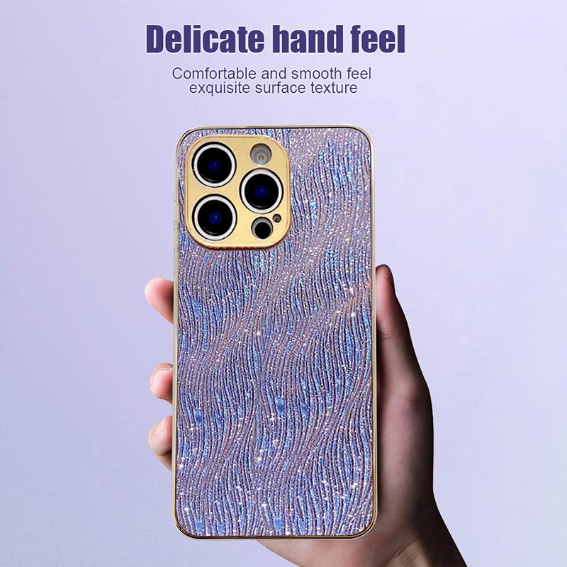 For iphone 16 Girl Fashion Glitter Pink Phone Case For iphone 16 Pro Max 16 Plus 16E Soft Bumper Bling Hard Back Cover Funda