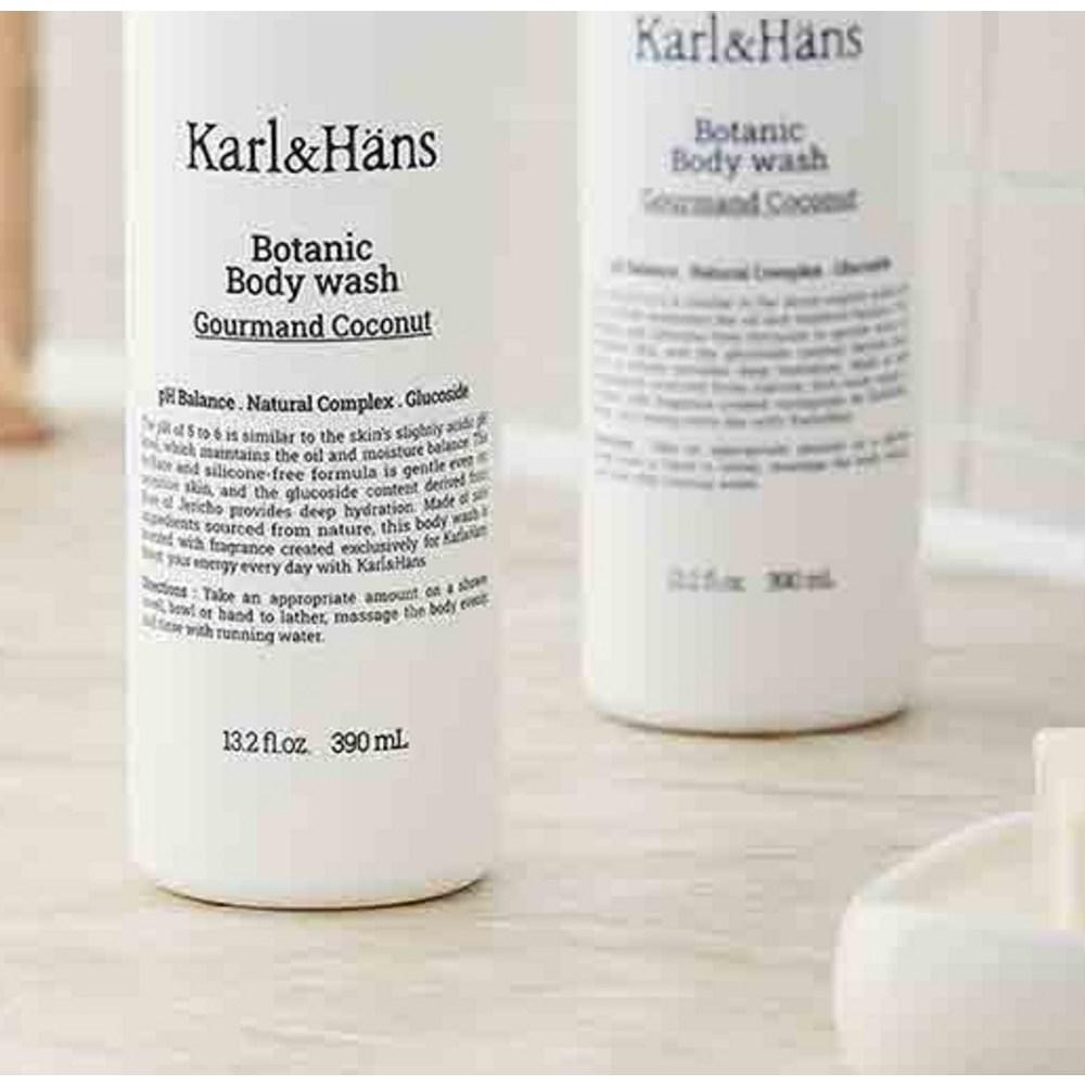 Karl & Hans Botanical Body Wash Gourmand Coconut, 1 Unit, 390ml