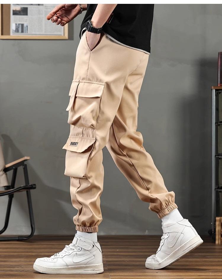 Men's Trendy Loose Fit Multi-Pocket Durable Work Joggers - Plus Size and Versatile Casual Pants
