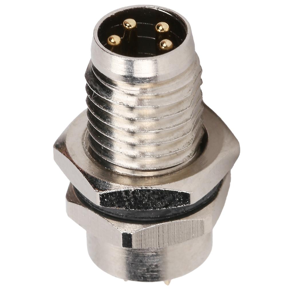 M8FP4 Needle Socket 4Pin M8 Connector IP67 Back Board Mounted Epoxy Resin Sealing