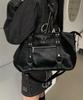 Harang Metal Logo 3-Way Rivet Point Shoulder Bag Unisex