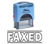 FAXED Self Inking Rubber Stamp Office Stationary Custom Shiny Stamp