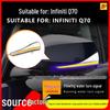 Infiniti Q70 Rearview Mirror Sequential Turn Signal with Blue DRL Dragon Scale Design