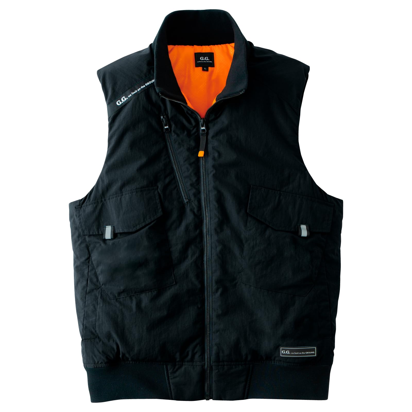 

Cold Weather Vest Reflective Military Lightweight Stylish Kuwawa Pro Uni Sticker Size L G.G. 0474-06, Tough, Water-Repellent, Pockets, Style, Nylon,