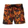 Fashion Funny Chicken Graphic Printed Men's Beach Shorts 3D Printing For Men's Casual Shorts Men's and Women's Sports Shorts
