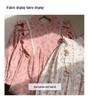 Spring 2026 Korean Style Children's Floral Dress with Stand Collar and Ruffle Lace - Long Sleeve Princess Skirt
