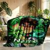 Custom Name Personalized Ben 10 Omniverse Print Blanket, Home Decor, Bedroom, Sofa, Camping, Couch, Gifts for Birthday Christmas