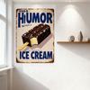 Vintage Metal Sign Good Humor Ice Cream Bar with Rusty Weathered Look, Retro Design for Home Cafe Bar Wall Decor, 8x12 Inch Tin