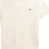 Polo Ralph Lauren SS23 Loose Fit Short Sleeve T-Shirt Women T-Shirts Off-White WMPOSWENC020619-101