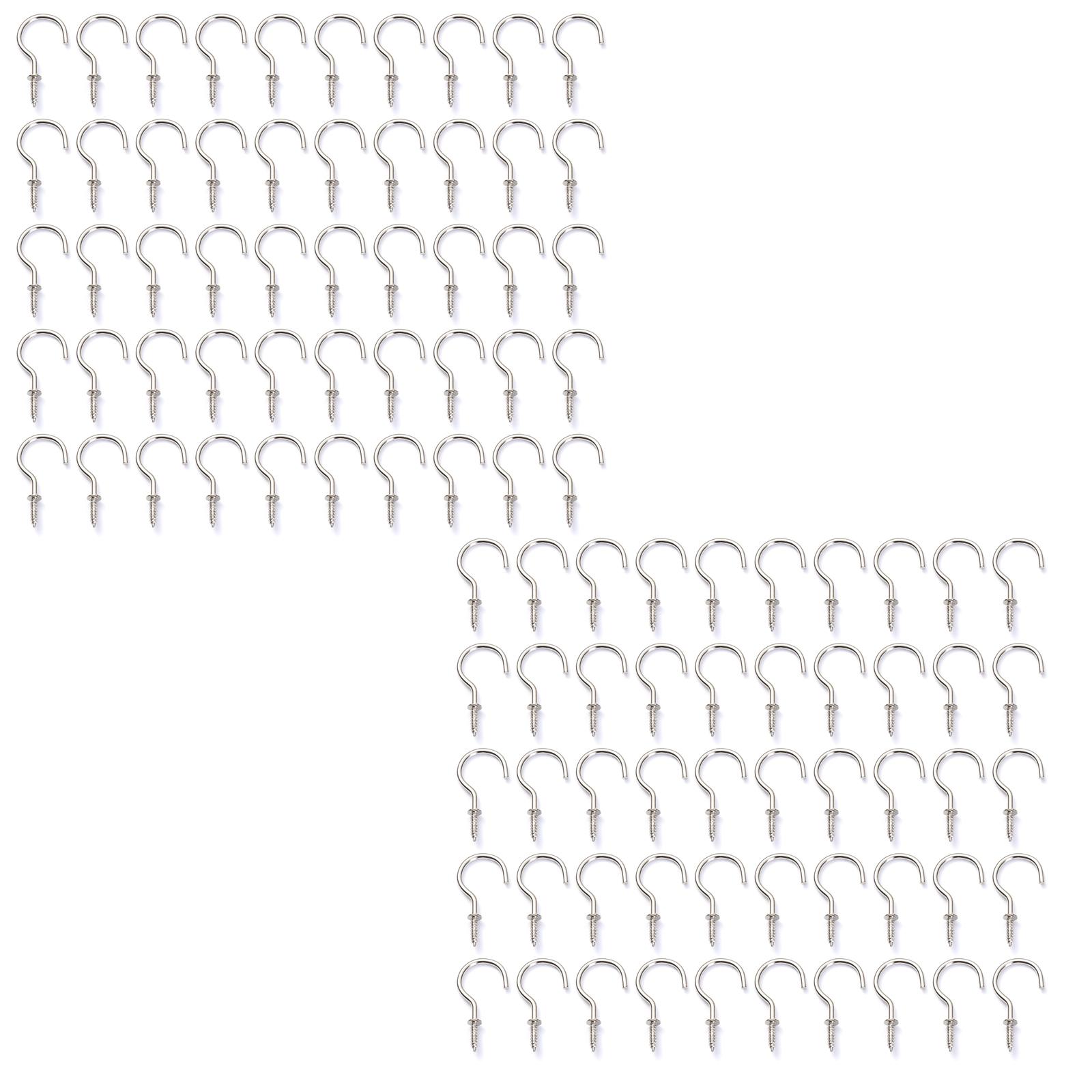 

Упаковка из 100 маленьких крючков-шурупов 1/2-дюймовые маленькие крючки для винтов крючки-шурупы маленькие крючки-шурупы для деревянного искусства