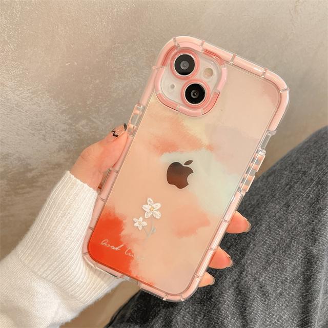 Art Abstract Graffiti Luminous Phone Case For Iphone 14 13 11 12 Pro Max X Xr Xs Max Clear Silicone Shockproof Bumper Cover Case