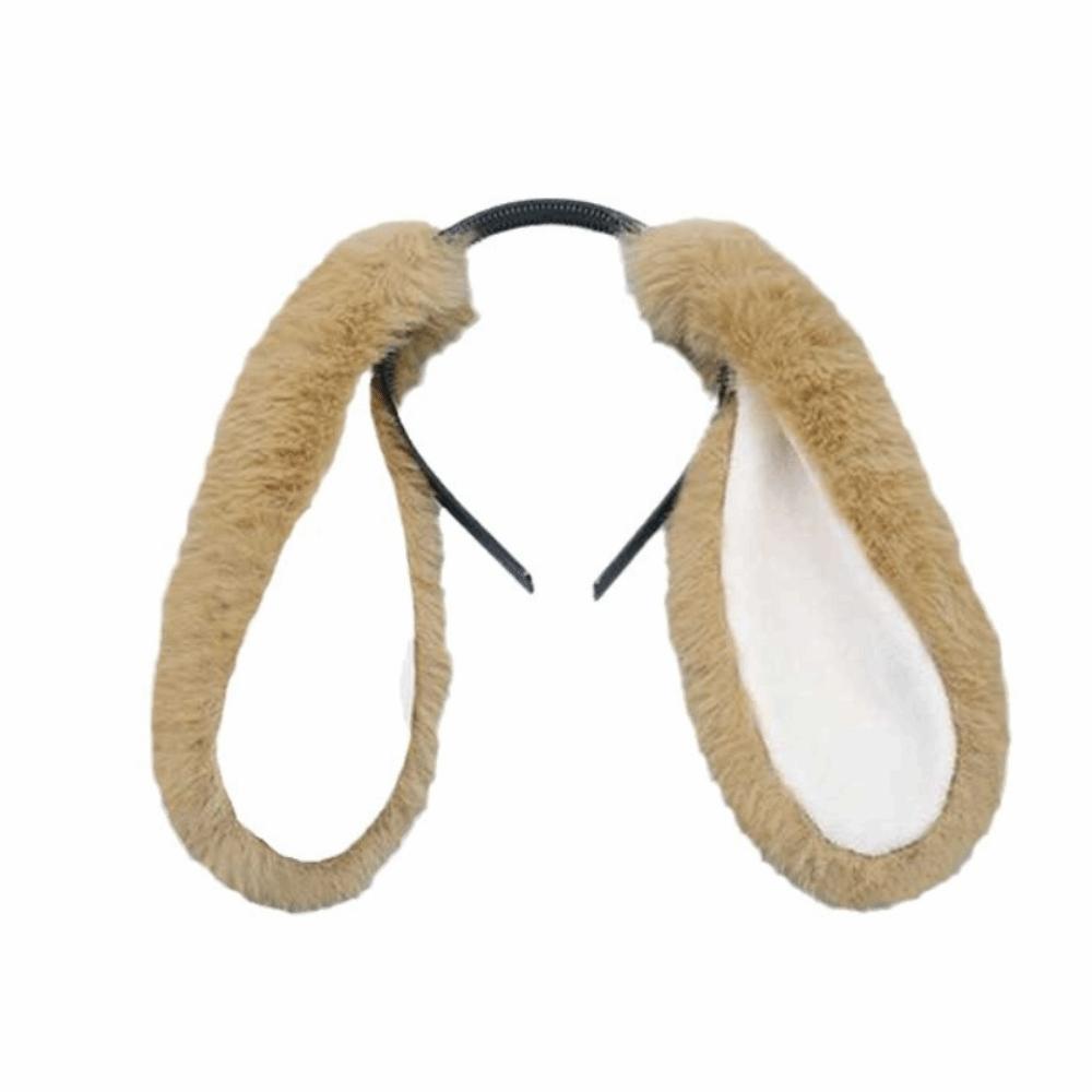 Soft Bunny Ears Headband Lop-eared Plush Headwear Elegant Easter Rabbit Hair Hoop  Events