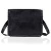 Leather Messenger Bag: 15" Black Laptop Shoulder Satchel Crossbody Gift for Men and Women