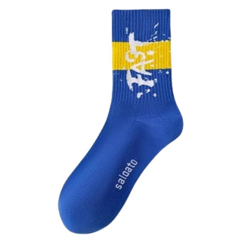 

Мужские весенние и осенние носки из чистого хлопка с дезодорантом для спорта, молодежи, студентов, баскетбола 1 pair