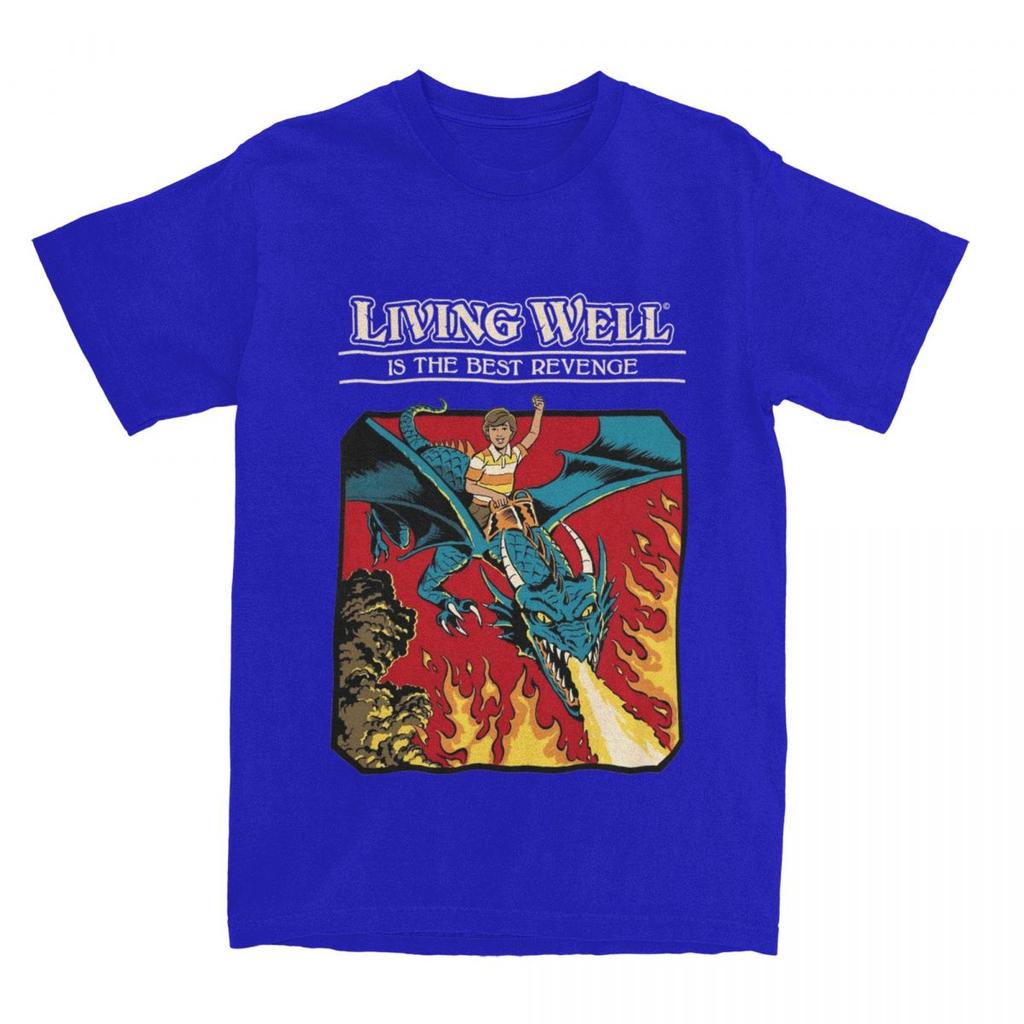 T-Shirts Men Women Vintage Fantasy Crazy 100% Cotton Graphic Print Cloth