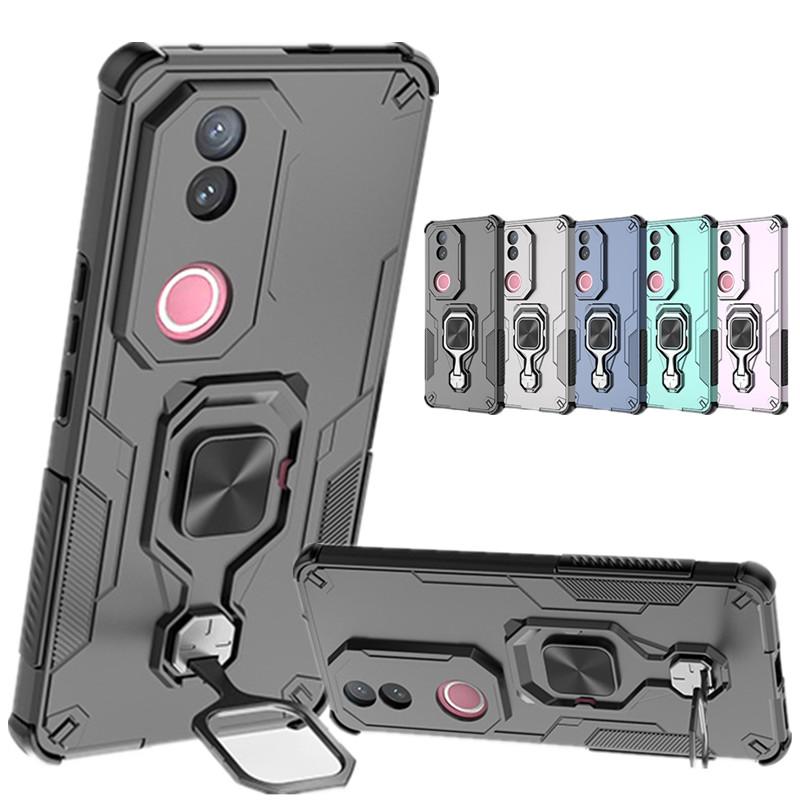 Kickstand Case For Vivo V50 5G V50e Cover Lens Protection Ring Stand Magnetic Bracket Shell Fundas Coque
