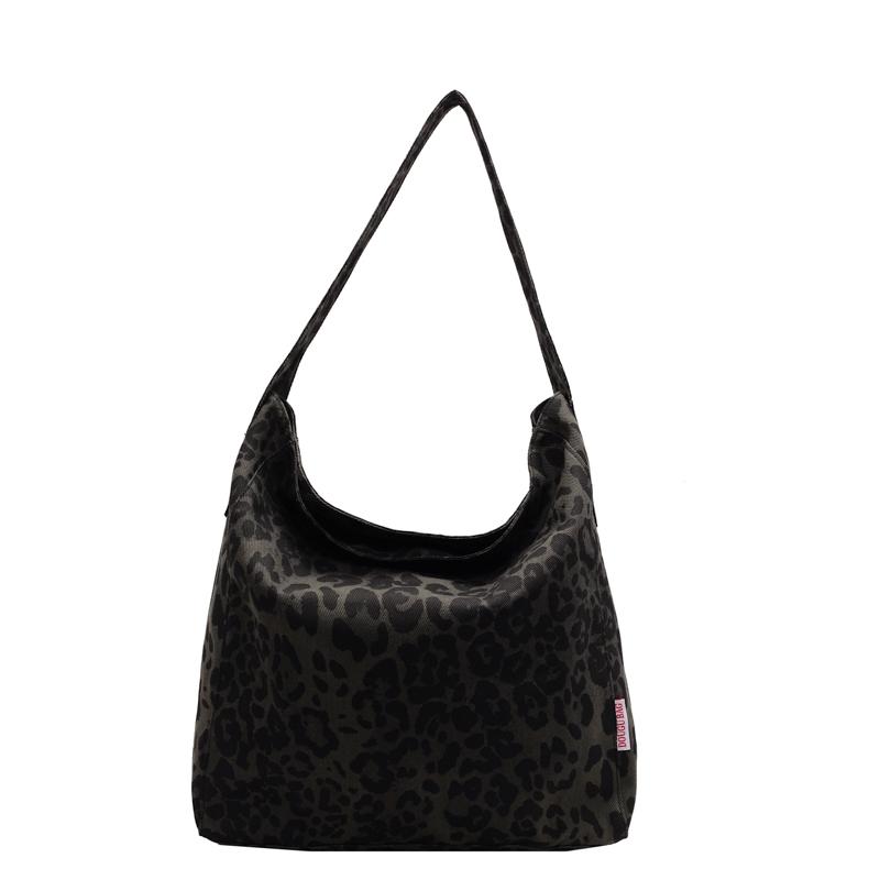 Large Capacity Leopard Print Bag Shopping Bag Women's Shoulder Bag Tote Bag
